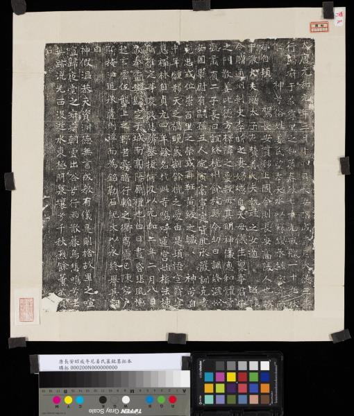 唐長安昭成寺尼姜氏墓銘墨拓本