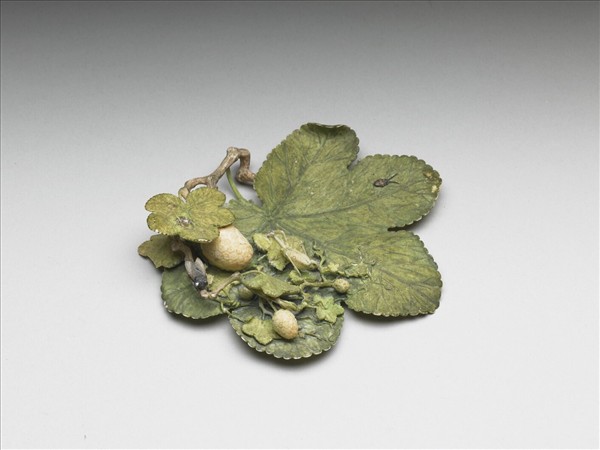 象牙雕葉形筆覘