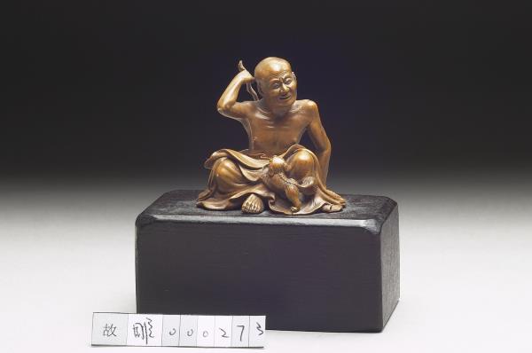 黃楊木雕搔背羅漢