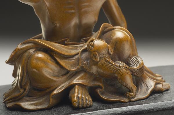 黃楊木雕搔背羅漢