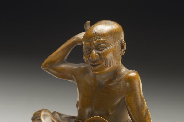 黃楊木雕搔背羅漢
