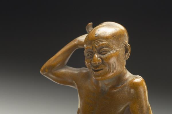 黃楊木雕搔背羅漢