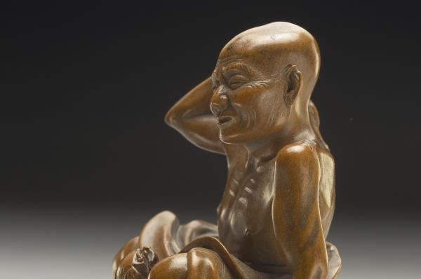 黃楊木雕搔背羅漢