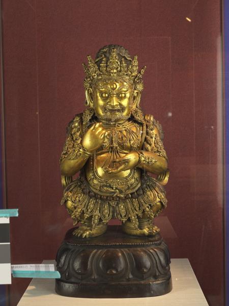 青銅鎏金大黑天立像