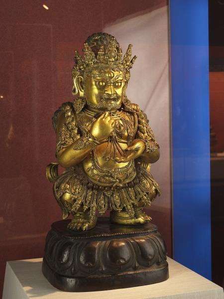 青銅鎏金大黑天立像