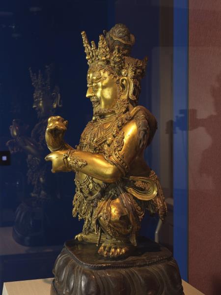 青銅鎏金大黑天立像