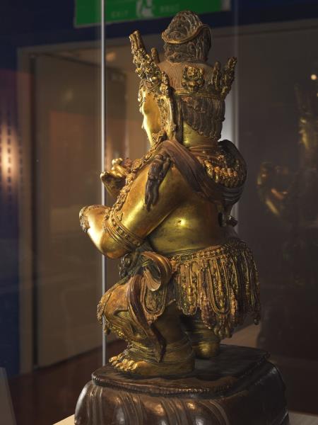 青銅鎏金大黑天立像