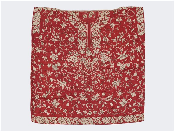 印度 刺繡絲質上衣