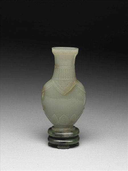 玉直棱紋扁瓶