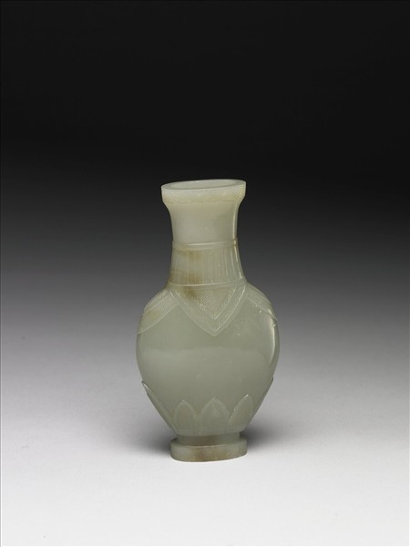 玉直棱紋扁瓶