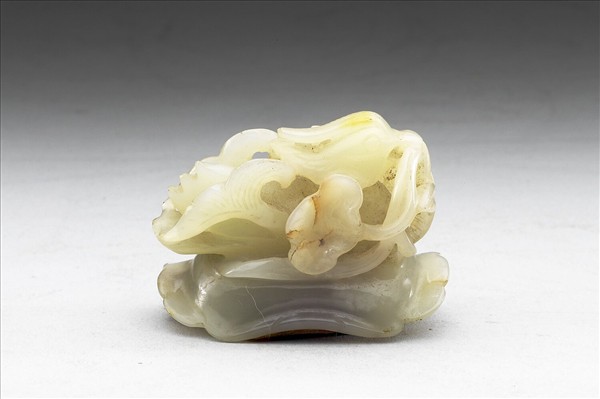 鴛鴦荷葉紋玉頂