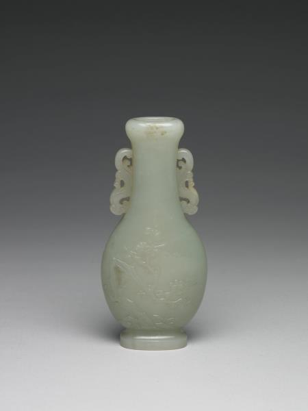 花瓶 和田绿玉梅瓶。花入 碧玉花觚瓶【雅赏】-更多雅赏-朝隆合官网