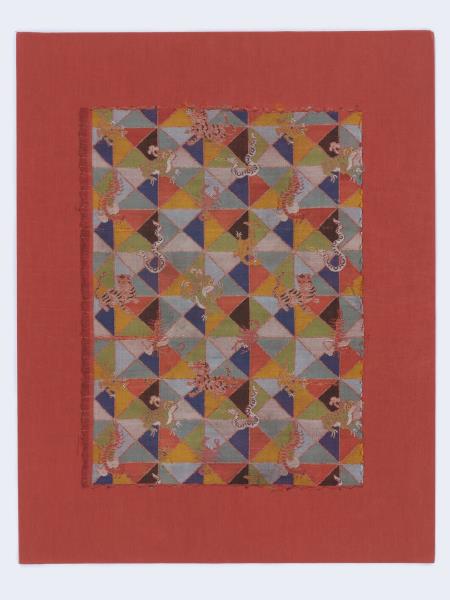 中國 艾虎五毒水田紋錦