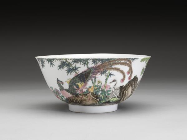 琺瑯彩瓷五倫圖碗