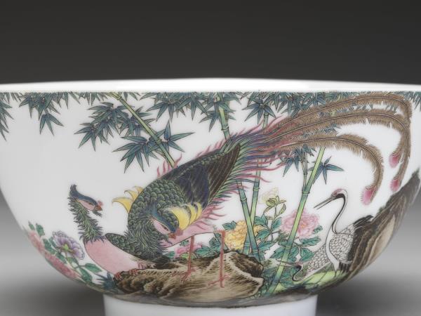 琺瑯彩瓷五倫圖碗