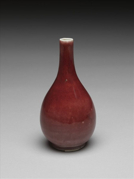 霽紅釉膽瓶