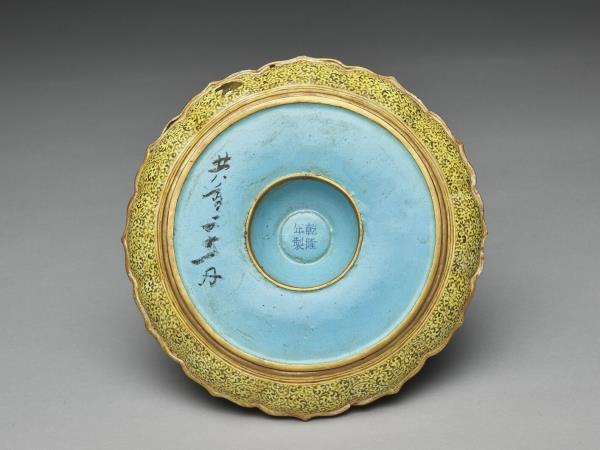 金胎畫琺瑯西洋人物圖盤