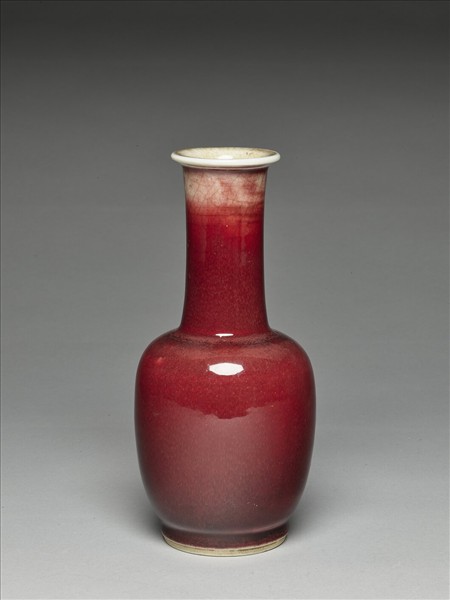 霽紅釉瓶