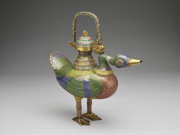 掐絲琺瑯鳧壺
