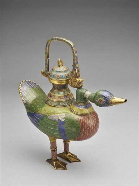 掐絲琺瑯鳧壺