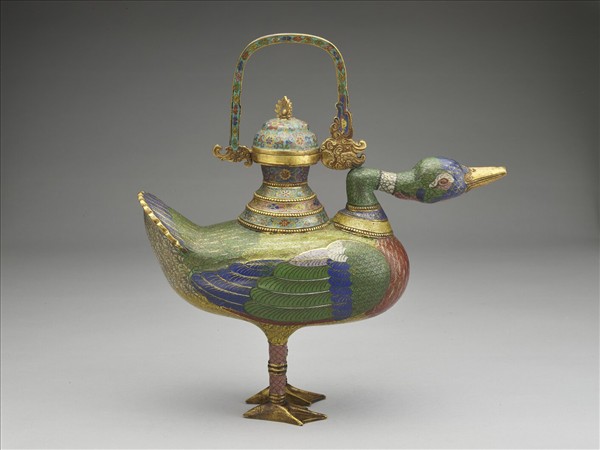 掐絲琺瑯鳧壺