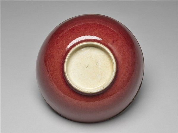 霽紅釉碗