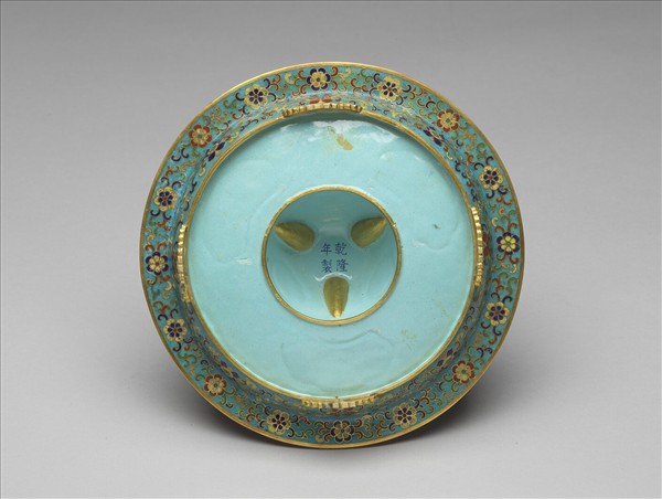 掐絲兼畫琺瑯爵托組