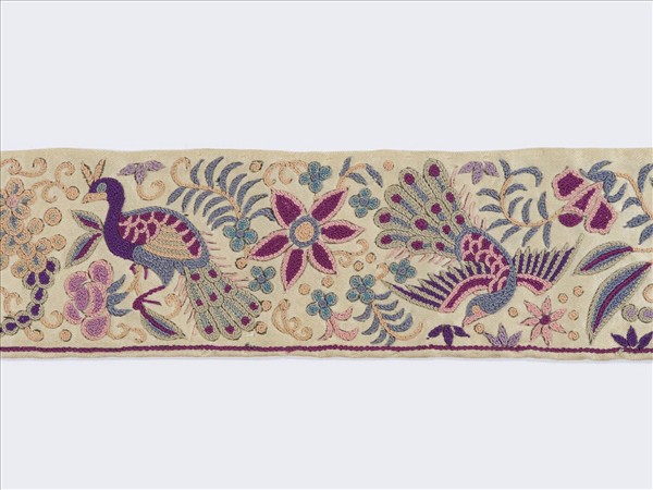 印度或中國 刺繡紗麗邊飾