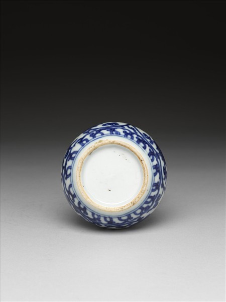 青花蓮花紋葫蘆瓶