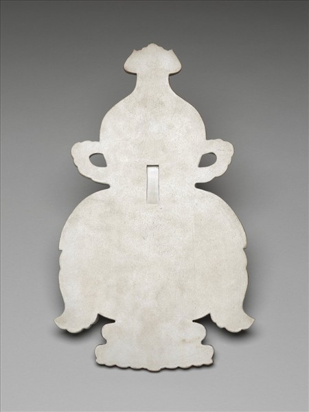 五彩描金大吉葫蘆式掛屏