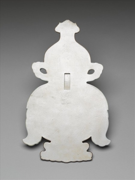 粉彩描金大吉葫蘆式掛屏