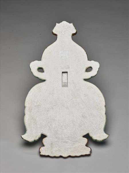 五彩描金大吉葫蘆式掛屏