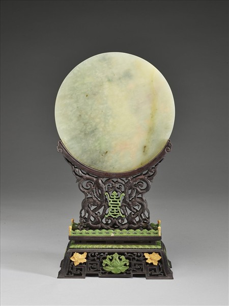 玉鶴鹿長青插屏