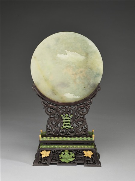 玉鶴鹿長青插屏