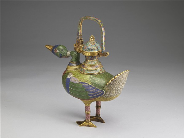 掐絲琺瑯鳧壺