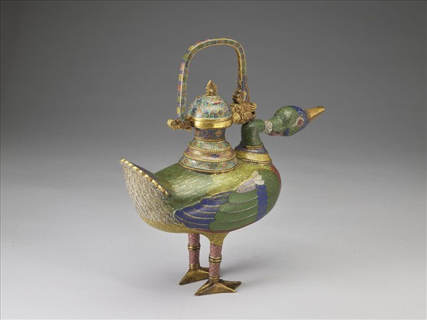 掐絲琺瑯鳧壺
