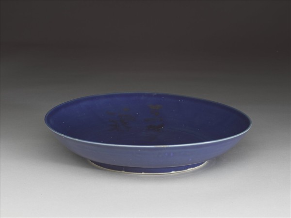霽青釉盤