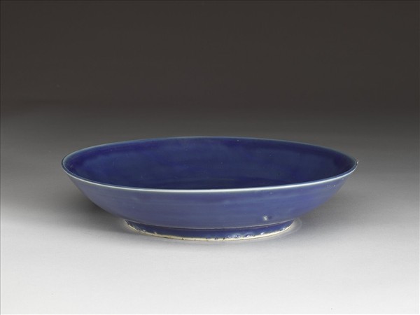 霽青釉盤