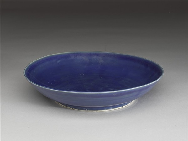 霽青釉盤