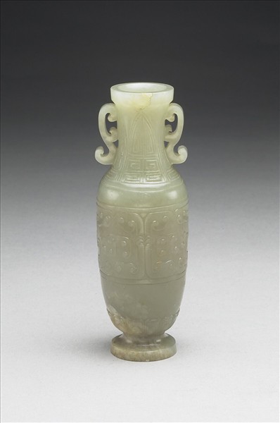 玉獸面紋瓶