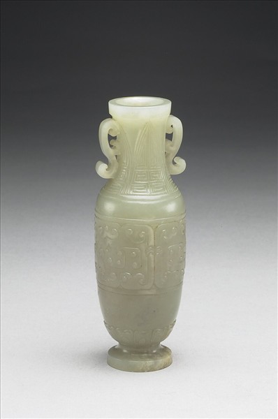 玉獸面紋瓶