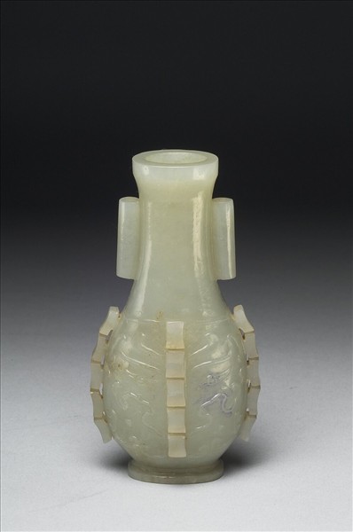 玉獸面紋瓶