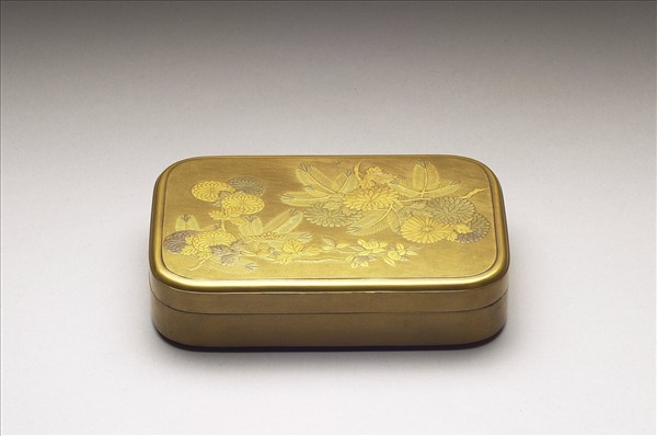 蒔繪菊花紋漆盒