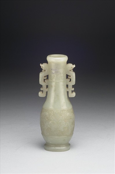 玉獸面紋瓶