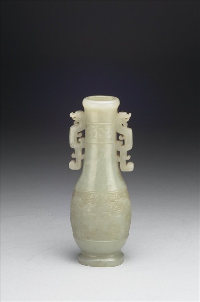 玉獸面紋瓶