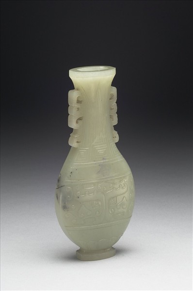 玉獸面紋瓶