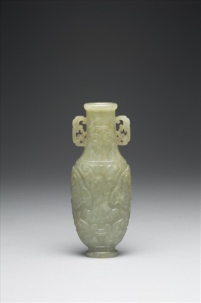 玉獸面紋瓶