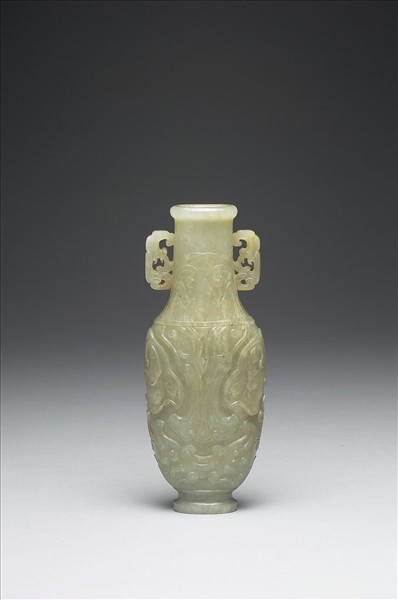 玉獸面紋瓶