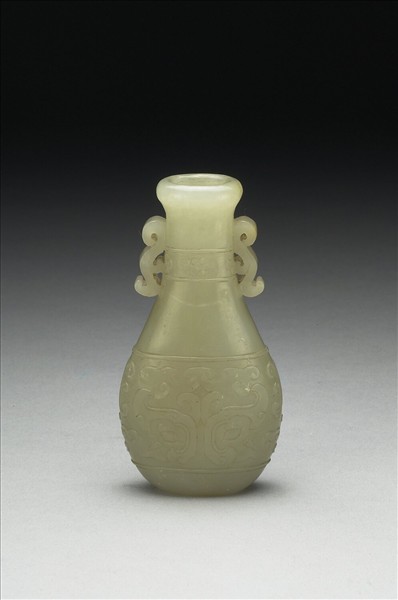 玉獸面紋瓶