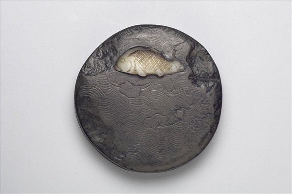 歙溪石函魚藻硯